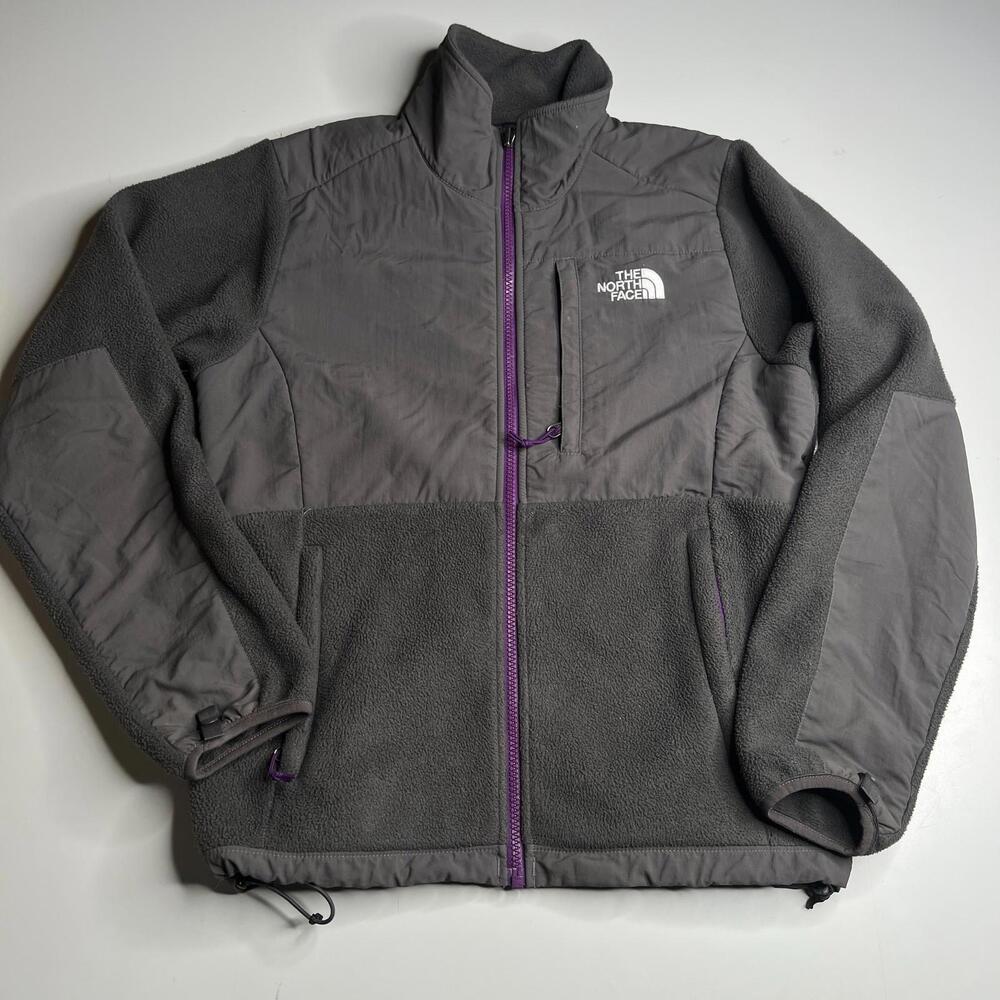The North Face Womens Polartec Fleece Jacket S Gray Full Zip Outdoor Hiking